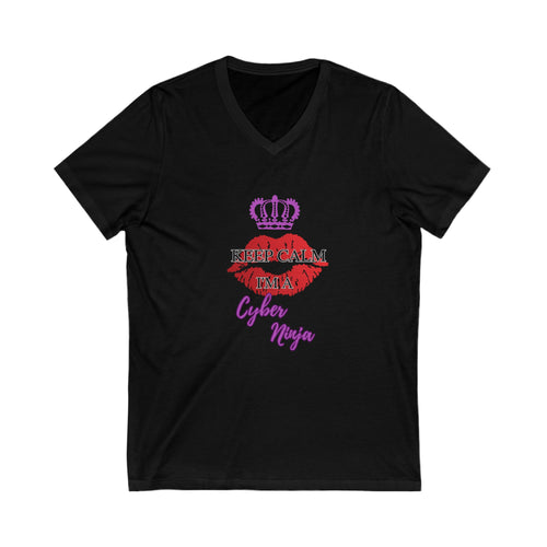 Keep Calm Short Sleeve V-Neck Tee