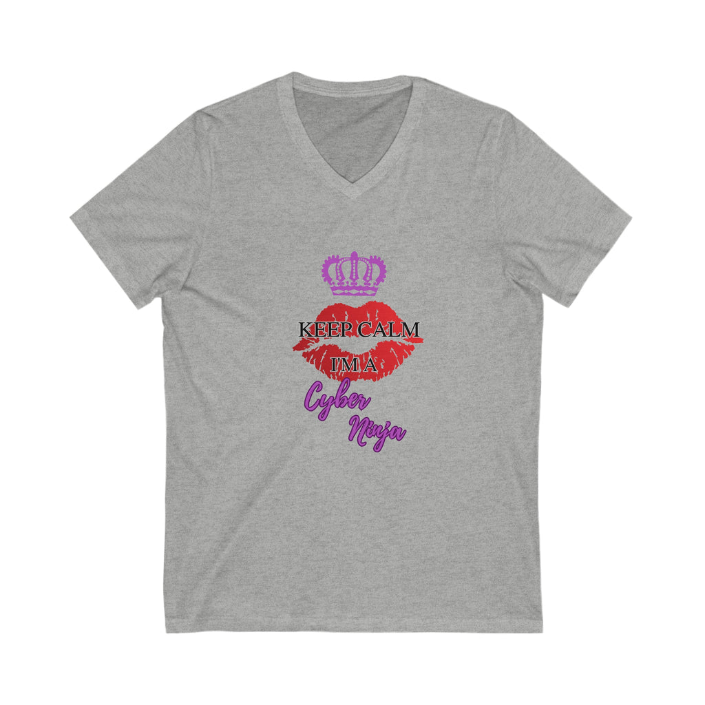 Keep Calm Short Sleeve V-Neck Tee