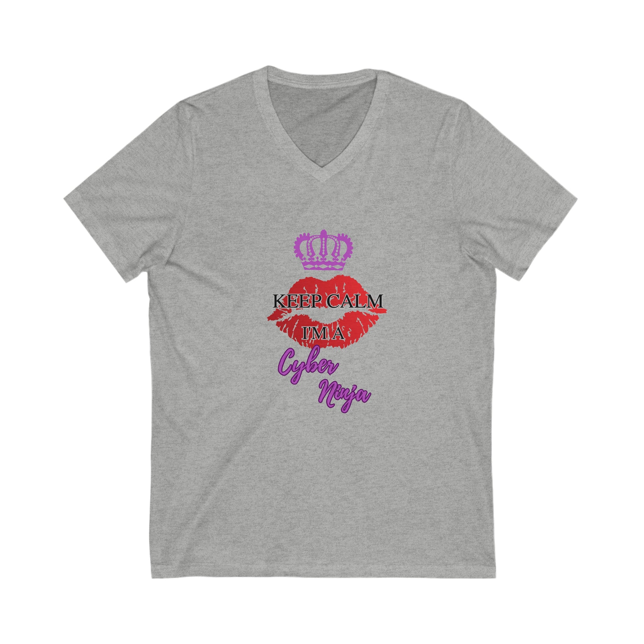 Keep Calm Short Sleeve V-Neck Tee